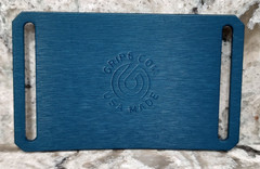 GRIP6 BELT BUCKLE – JEEP TIRE TRACKS – MILLED BLUE – 1.5 INCH WIDE