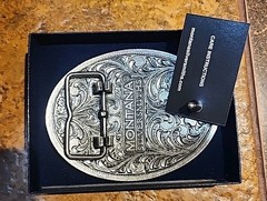 New! Montana Silversmiths Patriotic Canadian Commemoratice BELT BUCKLE