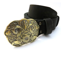 Belt buckle « Tree of life », Ornamental belt buckle, Floral belt buckle