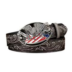 Proud to be American Buckle & Belt, Western Style Patriotic Jeans Accessory