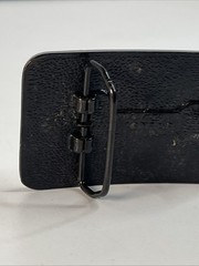 I Love Music Belt Buckle Leather And Metal, Country, Violin Fiddle, VGC