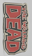 Walking Dead Belt Buckle TV Series Red Metal Rare Halloween Cosplay Rock Rebel