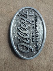 Gilley’s Belt Buckle Vtg Nite Club Pasadena Texas Music Note Sw Buckle Designs