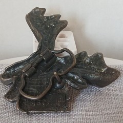 Vintage 1970s MBCI Brass Moose Elk Head Belt Buckle 3 1/2&Prime; Wide