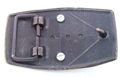 Gold Color Southwest Western Oval Natural Lapis Cabochon Cab Belt Buckle EPBB128