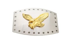 New Men Western Silver Metal Belt Buckle Square Gold American Eagle Flying Bird
