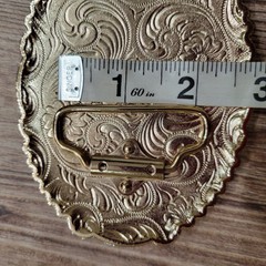 Saint jude San Judas Western belt Buckle Rose Tone Silver Heavy Zinc Alloy Oval