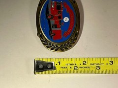 VTG Heritage Chariots of Fire 1983 General Safety Pumper No 17 Brass Belt Buckle