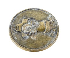 Pacer Vintage Belt Buckle Firefighter 🔥 Fire Hydrant METAL Collector Patina