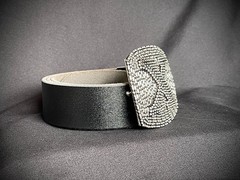 Gothic Punk Studded “X” Wearable Art Buckle & Belt Set – Darren McNeese
