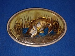 VTG Beaver Buckle Company Belt Buckle – Bass And Horse – Handcrafted Made In USA