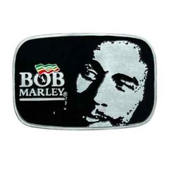 New Black Large Bob Marley Belt Buckle