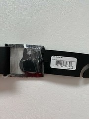 Nixon Icon Cut Out All Black Leather Belt Size S