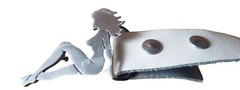 RETRO VINTAGE BELT BUCKLE PINUP GIRL BELT BUCKLE BELT VK49€ PEWTER