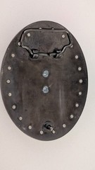 Lorn Horn Western ovan Smooth Edge Belt Buckle Stainless steel gothic punk style