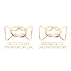 10 Pairs Waistband Decorative Buckle Buckles Coat for Belt Alloy