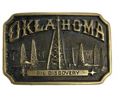 Registered Historical Collection Oklahoma Oil Discovery Belt Buckle AC-A8859