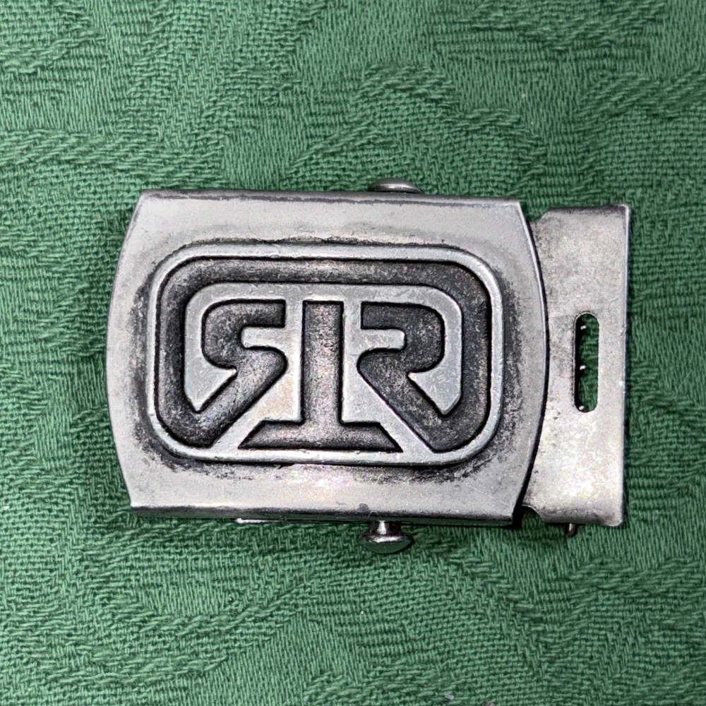 Vintage Rhythm Skateboards Web Belt Buckle Metal Flip Top Clamp USA Made Y2K 90s