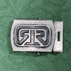 Vintage Rhythm Skateboards Web Belt Buckle Metal Flip Top Clamp USA Made Y2K 90s