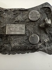 Bergamont Lumberjack Vintage Belt Buckle 1981 Siskiyou Williams Oregon Carpenter