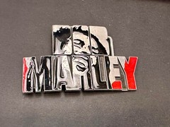 BOB MARLEY Block Letters Jamaica Reggae Beautiful Music Art Belt Buckles