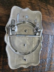 Western Belt Buckle Horse Head Silver Made In USA