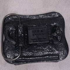 Vintage Belt Buckle Buck Knife Four Gen. of Knife Makers Smokey Mountain/u5a