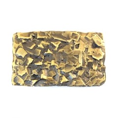 Crystal solid brass belt buckle, Rock belt buckle, Textural handmade belt buckle