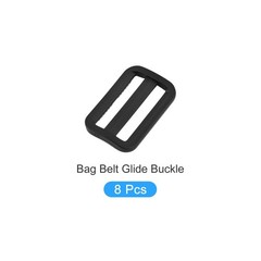 Bag Belt Glide Buckle (3.8cm/1.5&Prime;) 8Pcs, Plastic Adjustable Buckle Fasteners