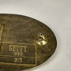 Vintage Safe Driver Award Brass Belt Buckle Southern Division Getty 1982