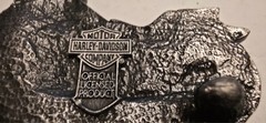 Harley Davidson Belt Buckle Vintage 1993 Siskiyou Buckle C-87 USA Motorcycle