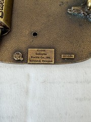Vintage Belt Buckle, Brass, Reddaway Truck Line, Trucking, Semi Safety Award