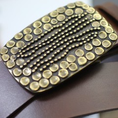 Studded Metal Ethnic Boho Style Belt Buckle – Vintage Design