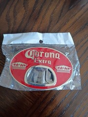 Corona Belt Buckle With Bottle Opener – Blue or Red Brand New