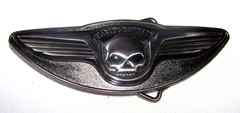 Harley-Davidson Winged Skull 5&Prime; Belt Buckle 97785-08V ©2007