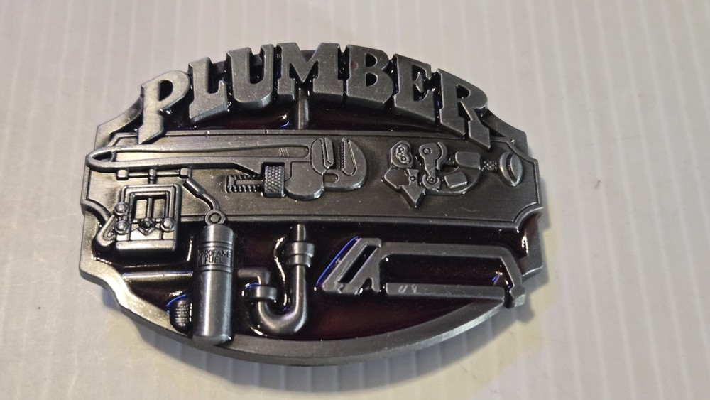 PROFESSIONAL PLUMBER Metal Belt Buckle