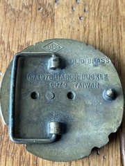 1978 Brass Belt Buckle NRA National Rifle Association Of America 1871