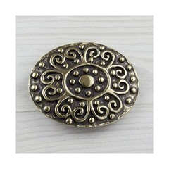 Floral Ornament Belt Buckle Costume – Boho Retro Metal Buckle Vintage Yellow
