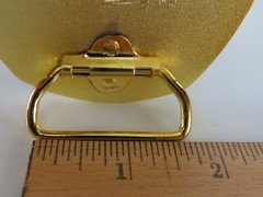 Iron Man Helmet Gold Tone Belt Buckle 2010 Marvel Comics