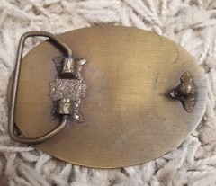 KLM Airlines Brass Belt Buckle Aviation Memorabilia Travel Logistics