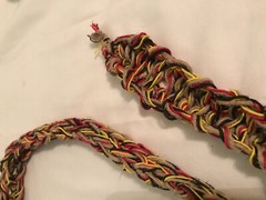 Triple Skull Belt Buckle Rasta 100% Natural Hemp Cord Braided Hemp Twine 50&Prime;