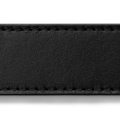 SlideBelts 1.25&Prime; Belt Strap (Full Up to 44&Prime;, Onyx Black Grain Leather)