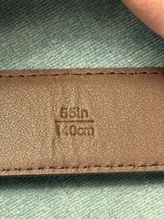 NIB Anson Belt Strap Buckle Holeless Ratcheting 55&Prime; Brown Buffalo Tanned Leather