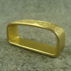 Solid Brass  » Floral  » Tongue Pin Belt Buckle + Loop for 1.5“ width Belt Z340
