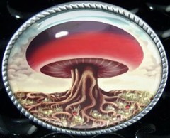 Magic Mushroom Fantasyland Men Women Handmade Belt Buckle