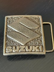 Vintage Collectible Suzuki MM Limited Chicago Limited Edition Metal Belt buckle