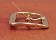 Heavy Duty Real Solid Brass Center Bar Pin Belt Buckle Fits 40mm Leather Strap
