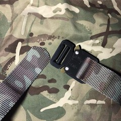 TXZWJZ Metal Dual Adjustable Tactical Belt 1inch(25mm), Black