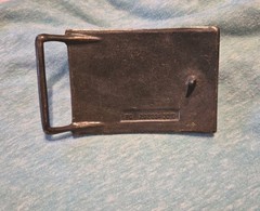 Vintage Henry Ford Detroit Belt Buckle w Model T Record Year Business & Pleasure