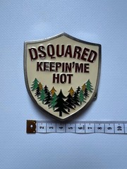 Vintage Dsquared2 big metal buckle Keeping Me Hot for Belt western Y2K